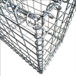 Panier <span class=keywords><strong>gabion</strong></span> soudé revêtu de Galfan pour mur de soutènement paysager, clôture décorative en treillis métallique rempli de pierres pour bordures de jardin - Product Image 4