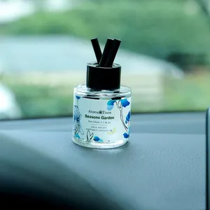 معطر جو للسيارة 50 مللي فواحة متعددة زجاجة عطر فاخرة زجاجية موزع رائحة للسيارة