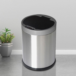 Smart <b>Sensor</b> 12L Metal Standing Trash <b>Bin</b> with Damper Eco-friendly and with Lid for Kitchen and Bathroom - Product Image 4