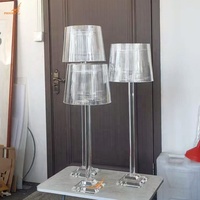Ensemble de centres de table de mariage personnalisable de 3 pièces, abat-jour de lampe de table moderne, chandelier en forme de fleur pour une fête élégante