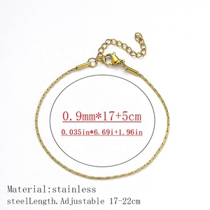 <span class=keywords><strong>Bracciale</strong></span> Unisex in Acciaio Inossidabile Placcato Oro 18K con Catena e Maglie, Gioiello Versatile e alla Moda Cenda Best-Seller - Product Image 2