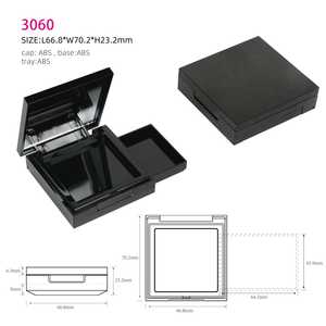 Blush Eyeshadow nhỏ gọn bột bao bì <span class=keywords><strong>container</strong></span> rỗng hai lớp hình vuông nhỏ gọn trường hợp - Product Image 6