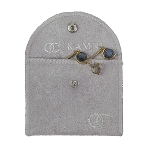 Pochette pour bijoux à pression, sac en velours personnalisé, vente en gros, usine - Product Image 2