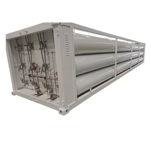 Conteneur de stockage de gaz hydrogène, hélium et GNC en acier, 12 tubes, à bas prix, avec skid, durée de vie de 15 ans, 25 MPa - Product Image 4