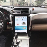 Écran tactile vertical de style Tesla de 12,1 pouces, autoradio Android avec GPS intégré et aide au recul pour Camry 2012-2017