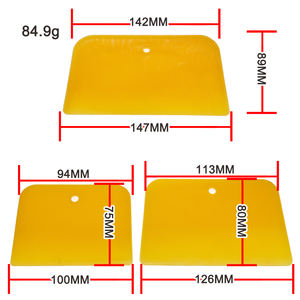 3 pezzi per la pulizia dei vetri per auto in PP raschietto per finitura spargitori di plastica per l'applicazione di stucchi - Product Image 3
