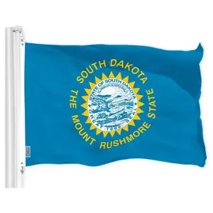 Drapeau de l'État du Dakota du Sud Fabricant de drapeaux professionnels Drapeau personnalisé de haute qualité