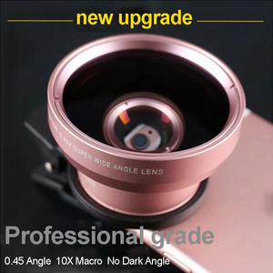 Objectif Grand Angle 0.45X et Macro 12.5X à Clipser pour Téléphones Portables – Accessoire <span class=keywords><strong>Photo</strong></span> Optique Professionnel 2-en-1 - Product Image 4