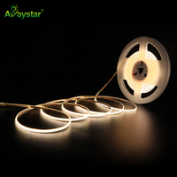 Bande lumineuse LED COB ultra-fine 3 mm, découpable, flexible, sans points, DC24V, 4,8W/m