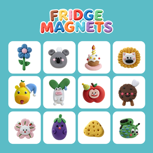 Kit de Manualidades con <span class=keywords><strong>Arcilla</strong></span> para Hacer Imanes de Refrigerador, Set de <span class=keywords><strong>Arcilla</strong></span> de Secado al Aire, Juguete Educativo STEM con Imanes y Herramientas para Regalos Creativos Hechos a Mano - Product Image 2