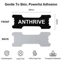 Bandes nasales Anthrive Extra Strength Sport Breathing, bande nasale noire pour dormir, sport, soulagement de la congestion nasale, anti-huile
