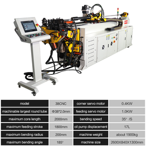Máy Uốn Ống Ghế Kim Loại Hoàn Toàn Tự Động 38CNC Ống Tròn Bằng Thép Không Gỉ Servo Hình Chữ U - Product Image 3