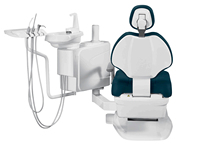 Fauteuil dentaire pliable avec appui-tête à double articulation, éclairage opératoire électrique à 10 LED et couvercle de plateau amovible pour hôpital dentaire