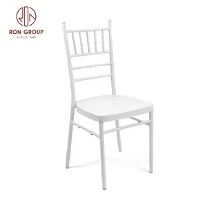 Modern High Quality Banquet Hotel Furniture Gold White Outdoor Party Restaurant Dining Chiavari Tiffany Wedding Chairs Events