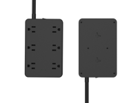 Strip daya soket ekstensi industri kualitas tinggi dengan 6 outlet USB & port tipe-c Perlindungan lonjakan IP21 dinilai 1050J