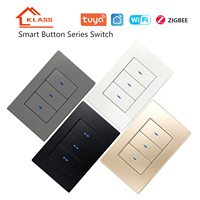 Interrupteur intelligent Tuya, application Smart Life, interrupteur Zigbee/Wi-Fi, 1/2/3 voies, interrupteur et prise électriques intelligents à panneau PC, compatible Alexa
