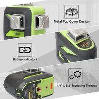 Niveau laser vert Huepar 603CG 3D 12 lignes auto-nivelant 360° vertical et horizontal