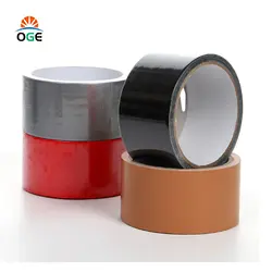 50m Multipurpose Natural Rubber Adhesive Brown Superior Quality Coloured Parcel Cloth Duct Tape Jumbo Roll