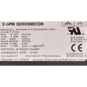 Servomotor Kollmorgen Akm41h-ekmneh00 - Product Image 3