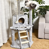 Arbre à chat gris à rayures, nouveau Design, tour personnalisée de luxe, grand arbre à chat, 2022