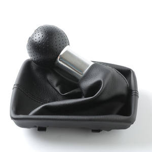 หัวเกียร์รถยนต์ FUXIN หุ้มหนัง สำหรับ Audi A4 สีเงิน เกียร์ธรรมดา 6 สปีด - Product Image 3