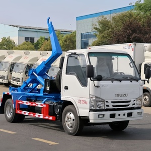 Camión de Basura con Gancho Elevador Diésel ISUZU 4x2 de 6 Toneladas, Camión de Basura con Brazo Rodante para Recolección de Residuos - Product Image 4