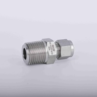 NAI-LOK High Pressure Stainless Steel Forged Tube Fitting Straight Nipple External Hex Connector Pipe Fitting 1/4 3/8 1/2 MNPT