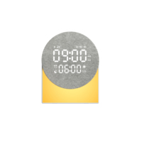 Draadloze speaker met afstandsbediening, witruis slaapgeluidmachine, nachtlampje, zonsopgang wekker, sfeerverlichting, wekker
