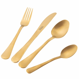Juego de Cubiertos de Satén Dorado de 5 Piezas, 5TH AVENUE - Product Image 2