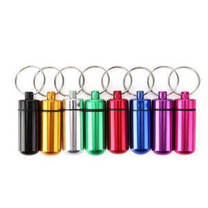 Estuche portátil para pastillas, organizador <span class=keywords><strong>de</strong></span> aluminio resistente al agua, almacenamiento <span class=keywords><strong>de</strong></span> pastillas, contenedor <span class=keywords><strong>de</strong></span> drogas con llavero para <span class=keywords><strong>viaje</strong></span>, Camping al aire libre - Product Image 2