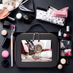 Free Sample Clear make up bag Transparent hanging travel toiletry bag - Product Image 3