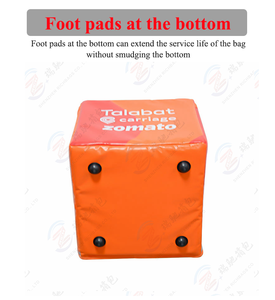Venta al por mayor OEM plegable gran bolsa de entrega Pizza llevar mochila térmica <span class=keywords><strong>Jumbo</strong></span> bolsas de entrega de alimentos para paquetes - Product Image 4