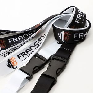 Custom Double-sided Printed <b>Lanyard</b> for Francel City Tech Detachable Buckle ID Badge <b>Lanyard</b> for Tech Company - Product Image 4