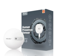 Détecteur de présence humaine à micro-ondes 24 GHz Zigllee Tuya Smart Home, contrôle à distance par application, détection de mouvement magnétique