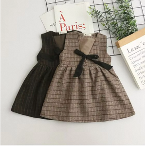 Vestido a Cuadros de Algodón para Niñas con Tallas y Colores Personalizables - Product Image 5