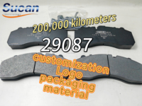 Plaquettes de frein SUCAN 200 000 kilomètres WVA29087 291714 29171 29095 Plaquettes de frein à disque pour Benz Volvo Scania MAN DAF SAF Rucks