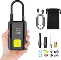 Gonfleur de pneu portable ABS pour voiture moto 150psi Mini compresseur d'air à affichage LED pour vélo Pompe gonflable sans fil