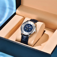 Pagani Design 2025 nouvelle montre multifonctionnelle pour hommes en acier inoxydable 40mm Moonphase 100m étanche montre à quartz pour hommes