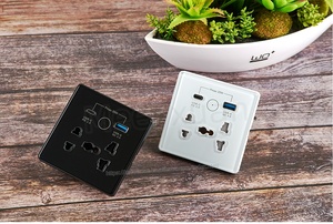 Prise intelligente Tuya Smart Wifi de type 86 Zigbee 5 trous avec Type-C + USB, charge rapide, télécommande, minuterie, commande vocale - Product Image 2