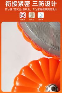 Long-<b>Working</b> Dimmable Rechargeable <b>LED</b> <b>Light</b> Portable Emergency Camping Pumpkin Shaped Hook-Up Style Cold White - Product Image 6