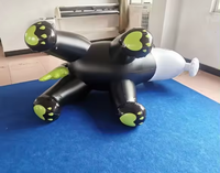Modèle d'hyène de masque gonflable en PVC personnalisé frais pour jouets de fête d'événement pour adultes