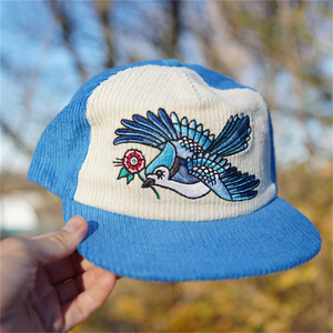 Gorra de béisbol de pana bordada personalizada para hombres y mujeres, gorra Snapback de 5 paneles sin estructura con ala curva, estilo Hip Hop - Product Image 6