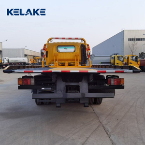Camion plateau diesel Isuzu 4-8T 4x2, dépanneuse à plateau coulissant, dépanneuse personnalisée avec grue, porte-voitures à plateau pour le sauvetage - Product Image 1