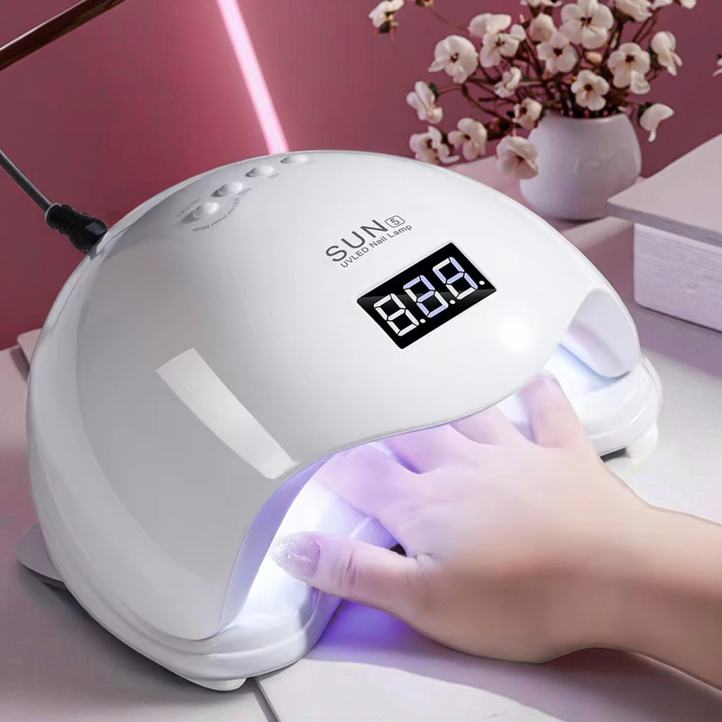 Professional SUN5 48W UV LED Nail Dryer 24 LED Beads Smart Sensor Nail Lamp for Salon Home Nail Art Curing