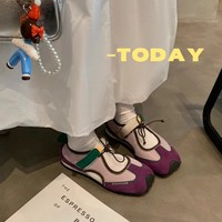 Sandales décontractées pour femme en cuir, style 'Grape Mom', fonctionnelles, originales et mignonnes, à ouverture latérale, avec cordon de serrage, chaussures plates Ma Regen