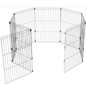 Gran oferta, corralito para perros <span class=keywords><strong>DIY</strong></span>, valla de red de hierro para gatos y animales pequeños, recinto seguro para mascotas con cierre de botón para juegos en interiores - Product Image 2