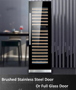 Nevera para Vinos con Compresor Inteligente Nórdico de 150 Botellas, Puerta Doble de Vidrio, Asa de Aluminio, Enfriador Refrigerador Zs-b445 - Product Image 3