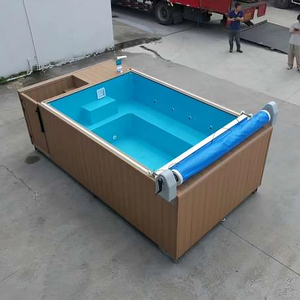 Piscina de Natación Infinita Personalizada de Fibra de Vidrio, Piscina de Masaje con Temperatura Constante para Jardín, Patio Trasero o Villa - Product Image 4
