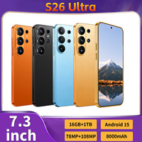 Teléfono Móvil al por Mayor, S26 Ultra 5G, Smartphone 4G Real, Pantalla 4K, 16G+1T, Desbloqueado Global, Batería de 8000mAh, Nuevo