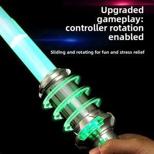 Épée <span class=keywords><strong>laser</strong></span> télescopique lumineuse 2-en-1, jouet lumineux, <span class=keywords><strong>sabre</strong></span> <span class=keywords><strong>laser</strong></span> coloré avec effets sonores et optiques, épée télescopique spirale - Product Image 3